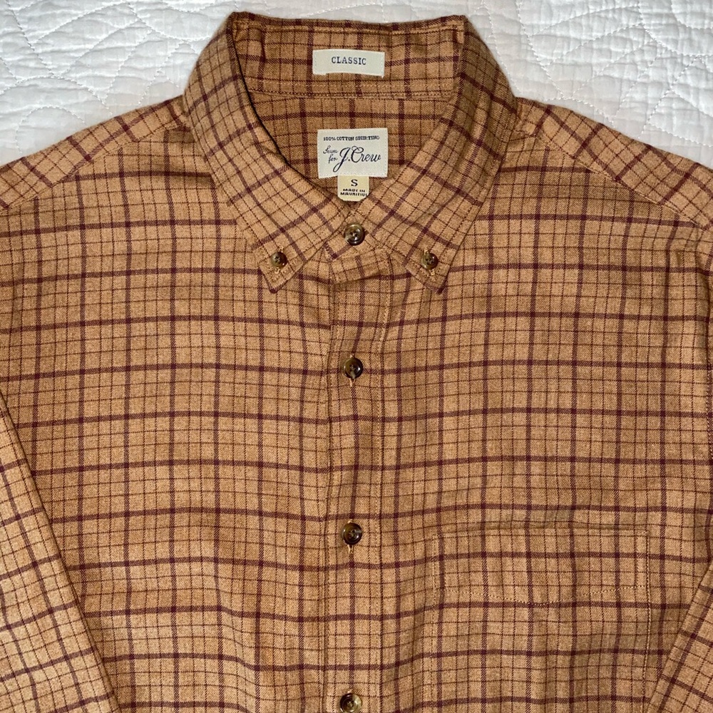J. CREW Men’s Brushed Twill Button Up